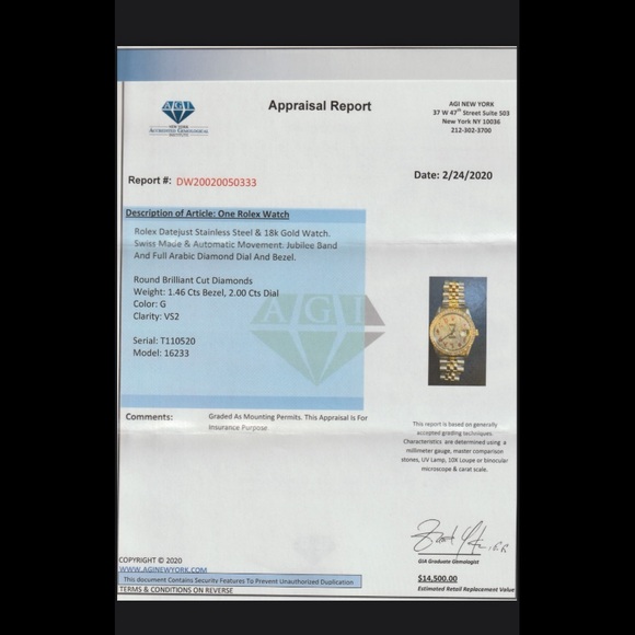 Diamond Rolex datejust watch 18k two tone. - Picture 2 of 3